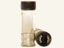 für,die,Küche,Gewürz-Glas,Zubehör,für die Küche,Gewürz-Glas mit Vario-Streueinsatzdeckel schwarz